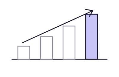 A bar chart of generative engine optimization growth from 2023 to 2026, under a rising trend arrow.
